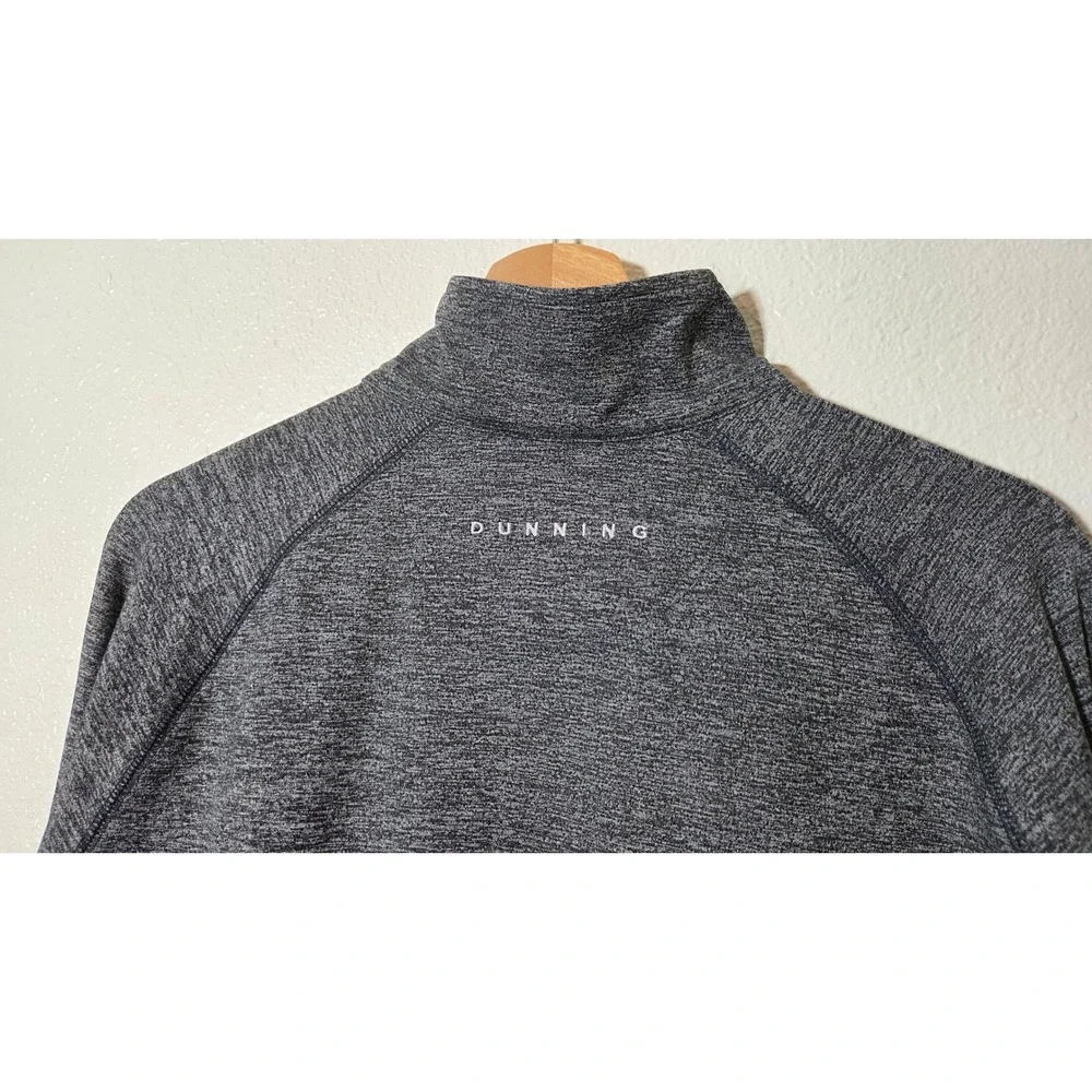 Dunning Golf‎ Quarter Zip Pullover Gray Heather Performance Stretch Medium